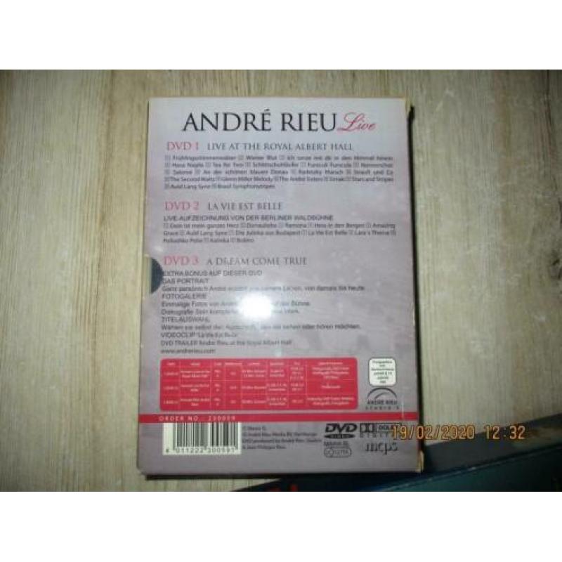 3 dvd box Andre Rieu concerten