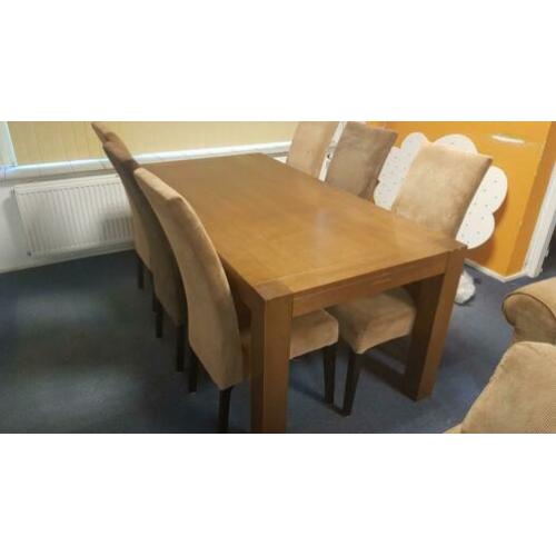 Eethoek met 6 stoelen