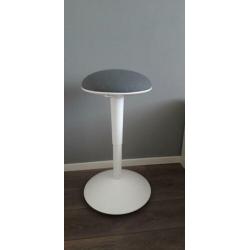 Nilserik verstelbare kruk Ikea wit/grijs