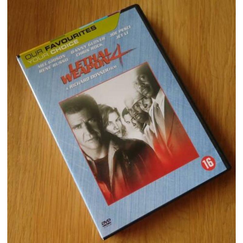 Te koop originele DVD "Lethal Weapon 4" met Mel Gibson.