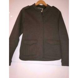 Maison scotch groen sweat jasje NIEUW maat 1/S