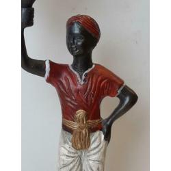 2 bronzen kandelaars met windlicht