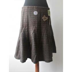 Essentiel Antwerp - prachtige bruine wollen rok mt 40