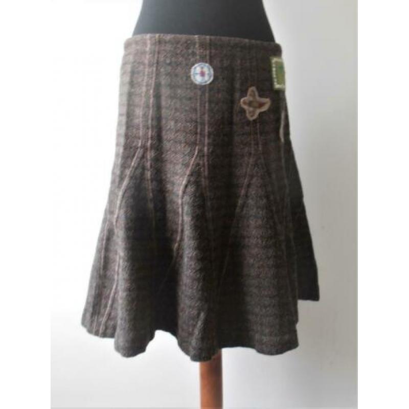 Essentiel Antwerp - prachtige bruine wollen rok mt 40