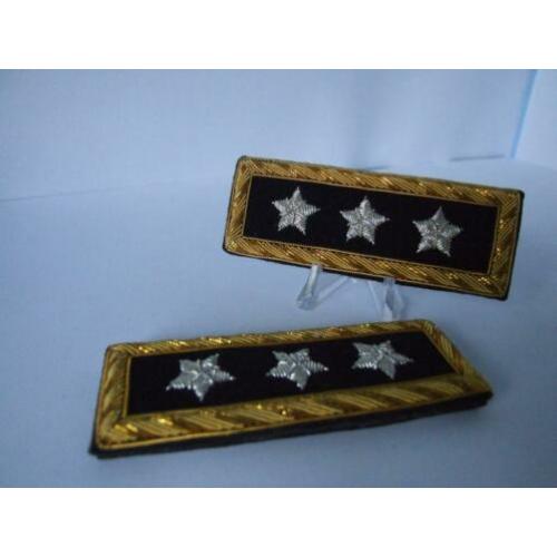 Embleem,Set,Schouder,Rank,Commanding,Generaal
