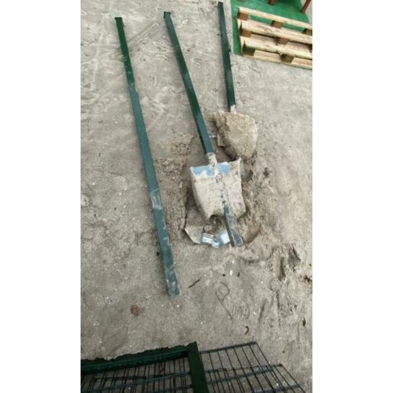Dubbelstaafmat hekwerk (180cm hoog) + 2 poorten