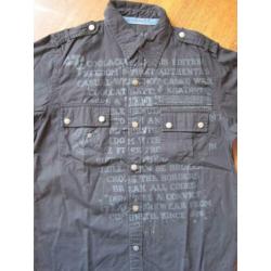 Zwarte stoere blouse, maat 152 (COOL CAT)