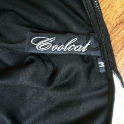 4036 Zwart/witte gestreepte jurk tuniek COOLCAT; Mt=M"