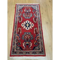 Vintage handgeknoopt perzisch tapijt Sarough 135x65
