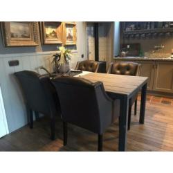 Prachtige Leren stoelen. KEIJSER & CO. zo goed als nieuw