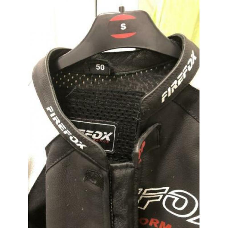 Motorpak half leder maat 50