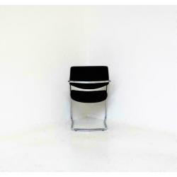 Markant Vergaderstoelen, Slede-Stoelen, Eetkamerstoel, Zwart