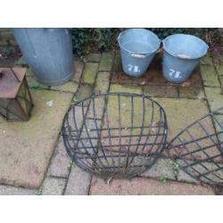 Oude tuin decoraties
