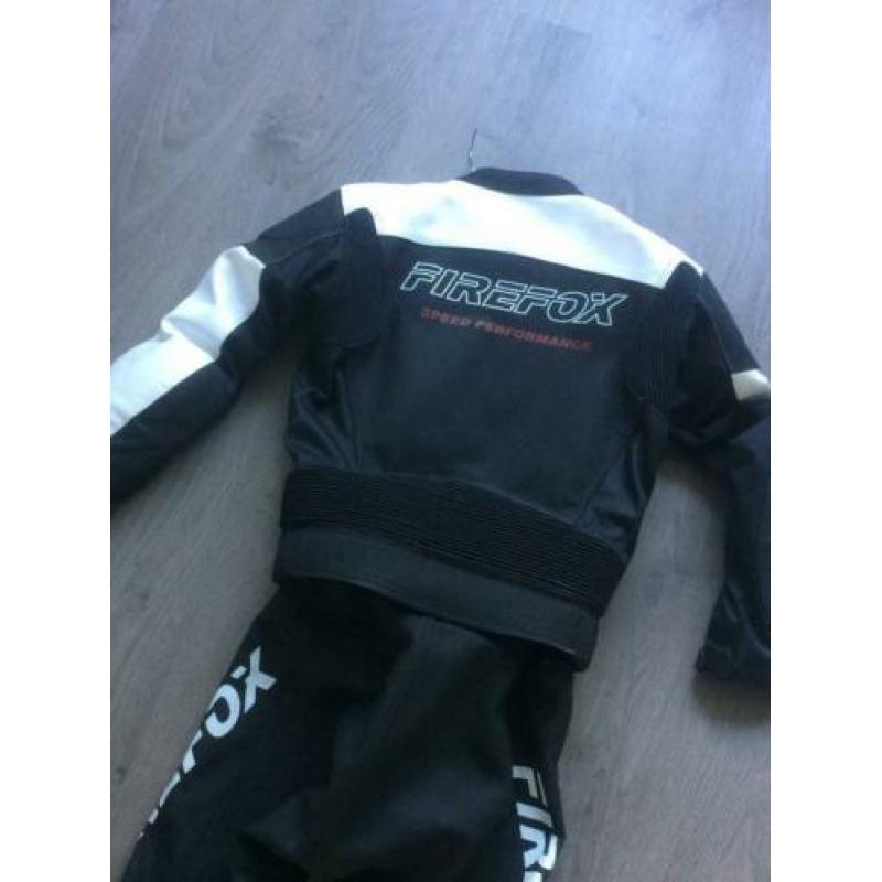 Motorpak half leder maat 50