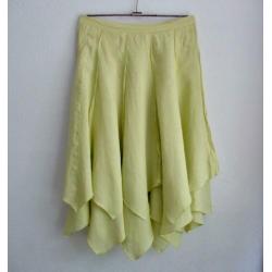 Gele linnen design rok van Completo Lino by Arthurio - mt M
