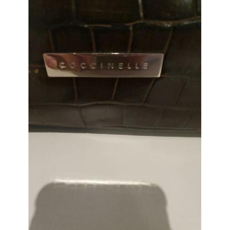 coccinelle tas bruin leder croco crocoprint NIEUWSTAAT
