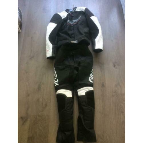Motorpak half leder maat 50