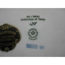 Royal Copenhagen kerstbord 1990