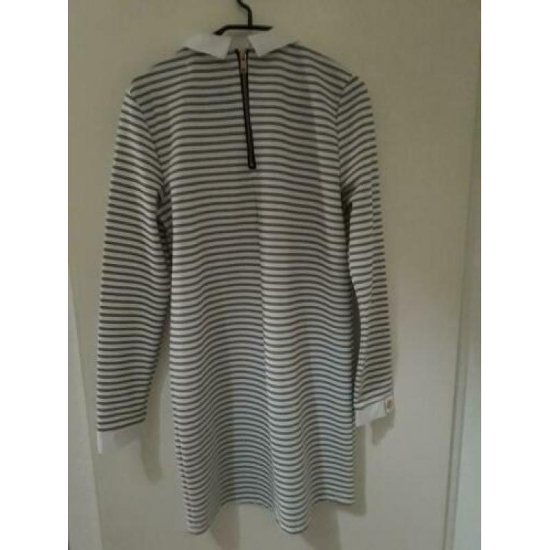 Jurk knielengte DELOUSION wit /zwart S oksel-oks.46 cm ZGAN.