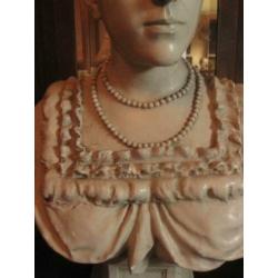 19e eeuws GROOT beeld CHIQUE dame van adel - 75 cm