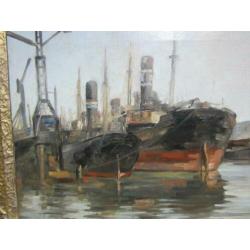 , Maritiem, Olieverf op doek, J.C. Kerkmeijer 1875-1956