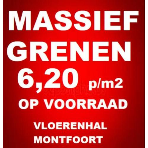 massieve GRENEN VLOEREN altijd 6,20 p/m2 excl. op voorraad