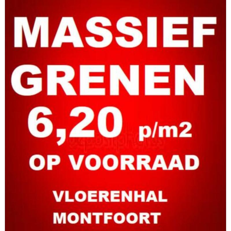 massieve GRENEN VLOEREN altijd 6,20 p/m2 excl. op voorraad