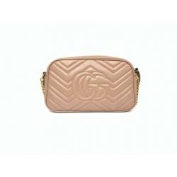 Gucci Marmont small shoulder bag nude