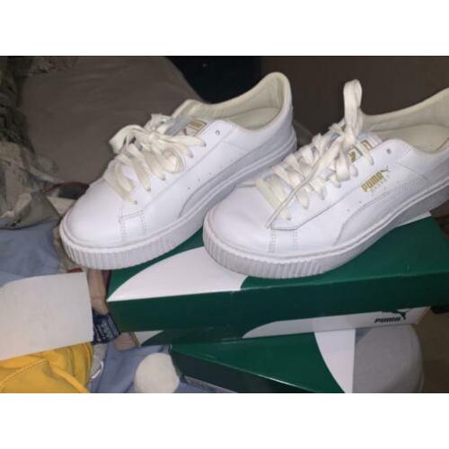 Puma basket platform white (38)