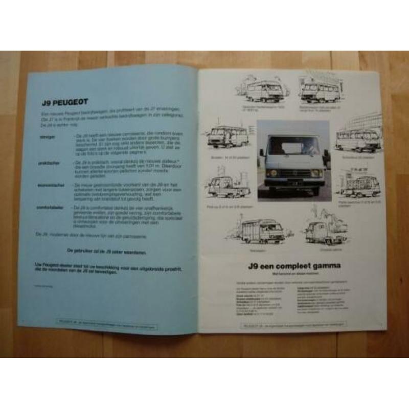 Peugeot J9 Brochure 1980 – 1400 1800