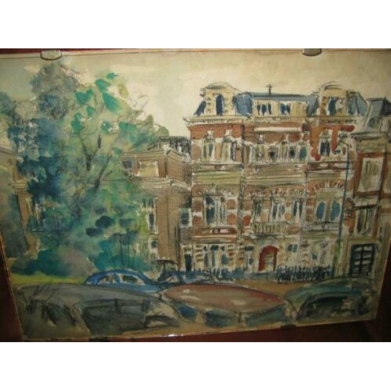 E.B.v. Dulmen Krumpelmann (1897-1987), aquarel, toegescheven