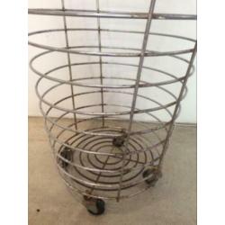 Prachtige erg grote metalen mand, retro vintage 1960 Frans
