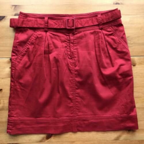 H&M 40 nette rode kokerrok taillerok ceintuur egf
