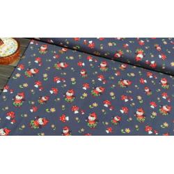414)150x50cm Katoenen Jersey Meisje met Paddestoelen