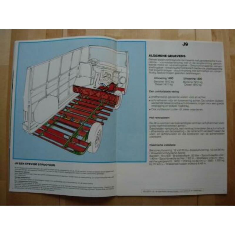 Peugeot J9 Brochure 1980 – 1400 1800
