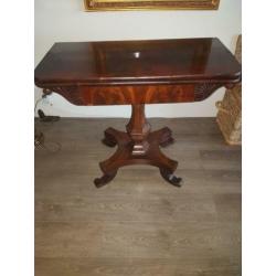 antieke kaarttafel bijzettafel