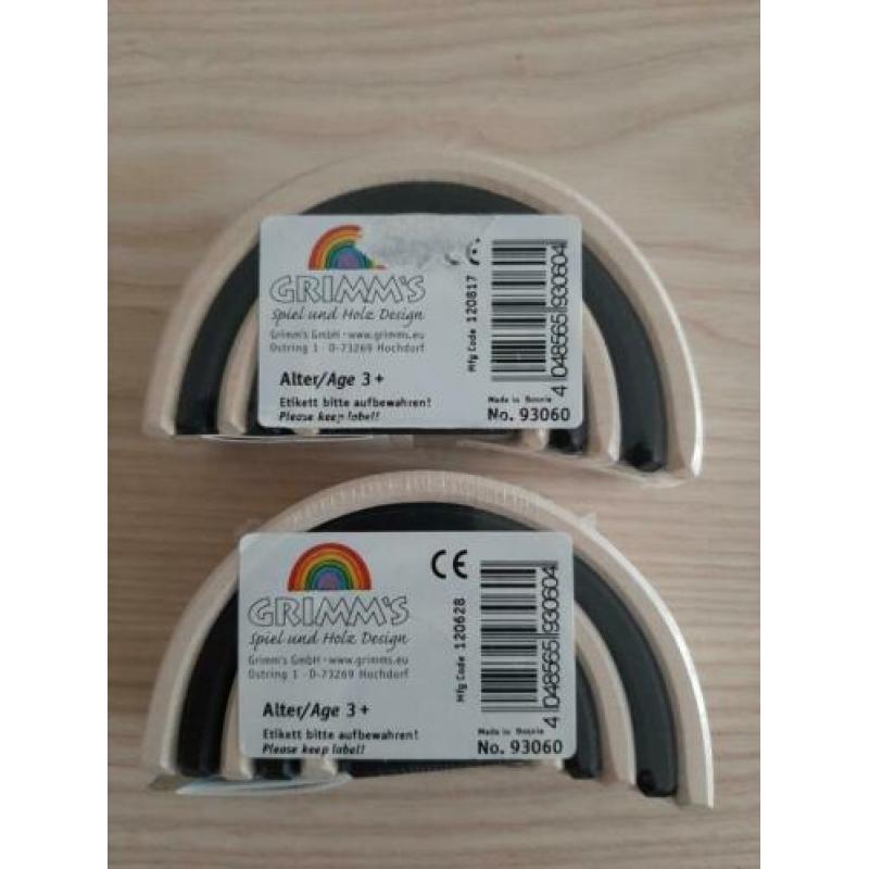 Grimm's twee kleine regenbogen - zwart/licht hout