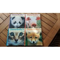 4 boeken van Winkler Prins over Dierenbaby's