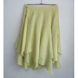 Gele linnen design rok van Completo Lino by Arthurio - mt M