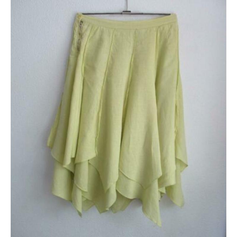 Gele linnen design rok van Completo Lino by Arthurio - mt M