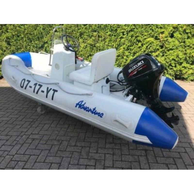 Adventure V345 RIB met Suzuki 15 PK 4 Takt (bj 2012)