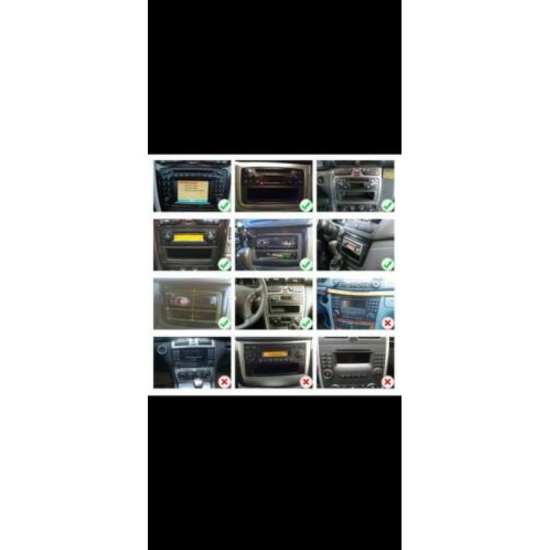 Autoradio navigatie mercedes clk w209 c w203 e klasse viano