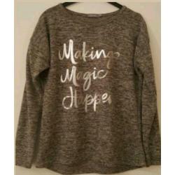 Nieuwe Geisha trui Maat S Kleur grey melange ( beige / grijs