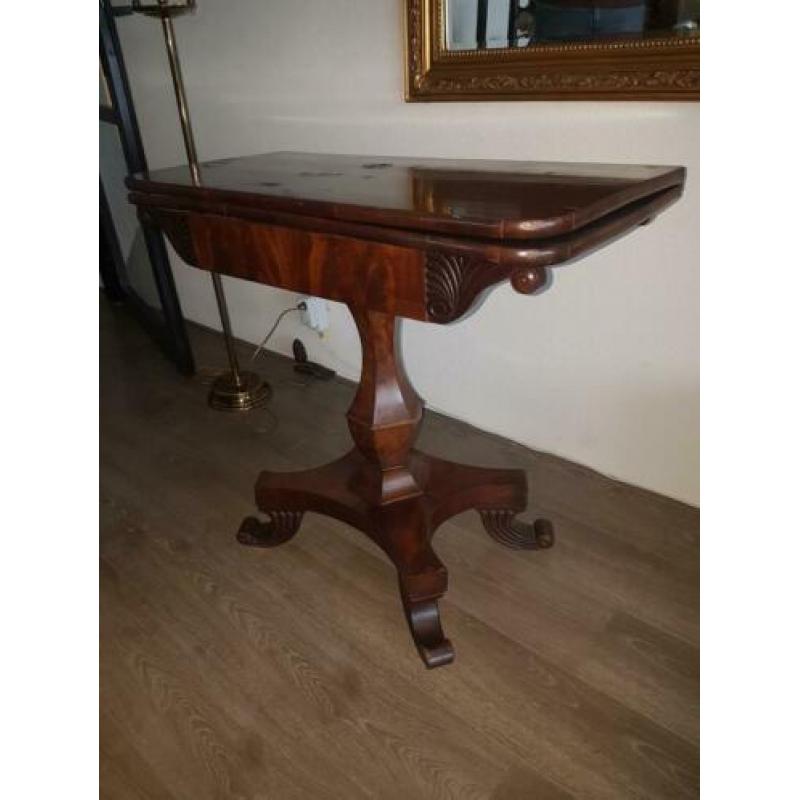 antieke kaarttafel bijzettafel