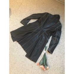 Stefanel designer leerjas / trenchcoat maat 36
