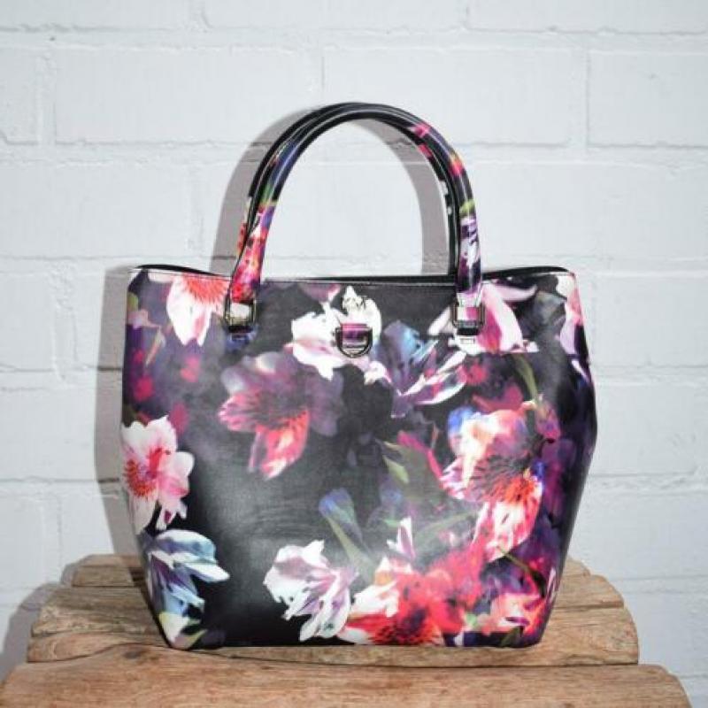 Karen Millen - Handtas in floralprint incl dustbag - NIEUW