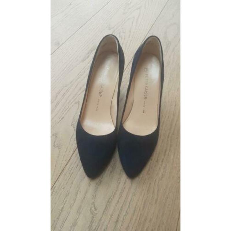 Peter Kaiser blauw suede pumps 6,5 (39,5/40) als nieuw