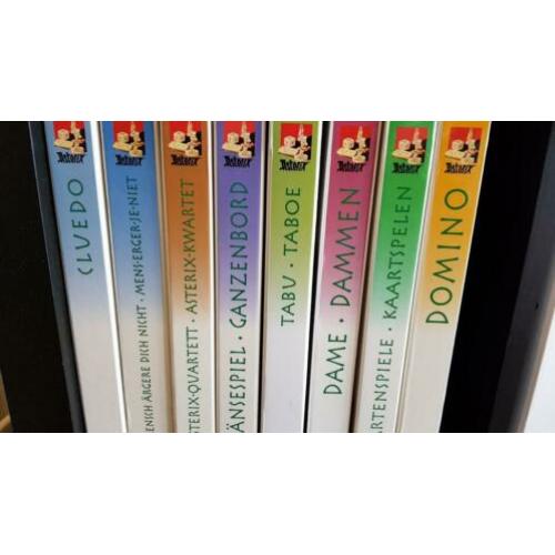 Asterix spellen in luxe box, 8 stuks