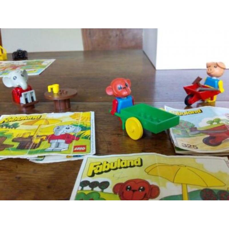 Fabuland Lego set 325, 3604, 3601, 3602