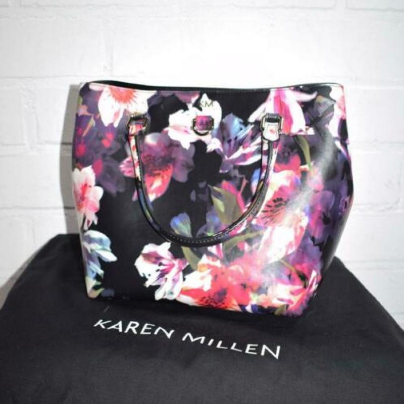 Karen Millen - Handtas in floralprint incl dustbag - NIEUW
